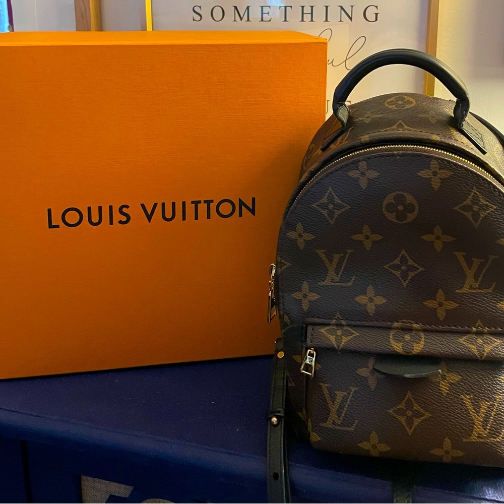 Authentic Louis Vuitton Palm Springs Monogram Mini Packpack